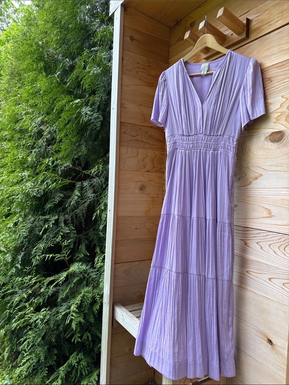 Joie Lavender Pleated Maxi Dress | Romantic Wedding Guest Dress | Size Small - Picture 2 of 9